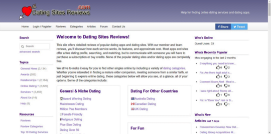 Dating Sites Reviews